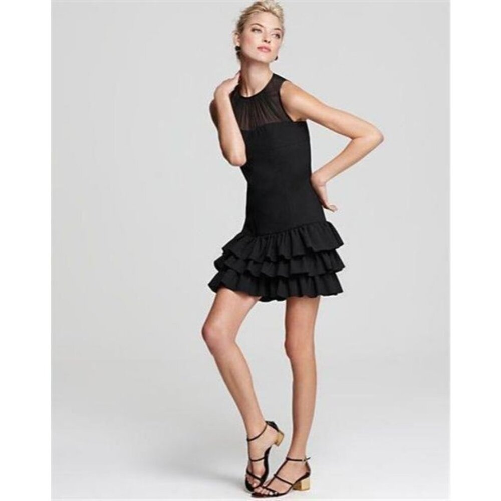 Cynthia Steffe Black Shift Sleeveless Dress 4 Small NWT Womens